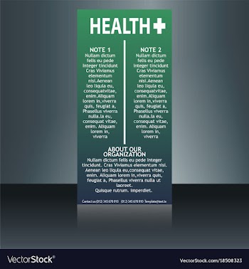 Medical brochure flyer design template a4 size vector image