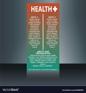 Medical brochure flyer design template a4 size vector image