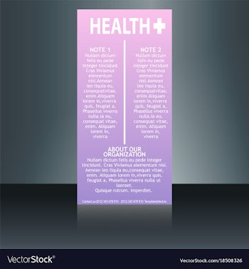 Medical brochure flyer design template a4 size vector image