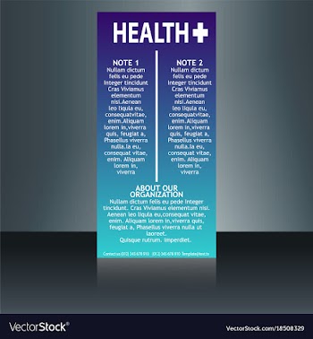 Medical brochure flyer design template a4 size vector image