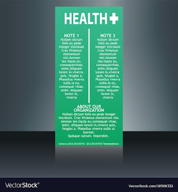 Medical brochure flyer design template a4 size vector image