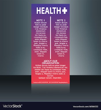 Medical brochure flyer design template a4 size vector image