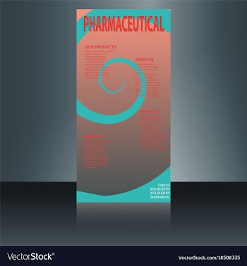Medical brochure flyer design template a4 size vector image