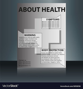 Medical brochure flyer design template a4 size vector image