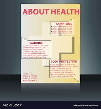 Medical brochure flyer design template a4 size vector image