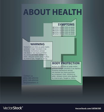 Medical brochure flyer design template a4 size vector image