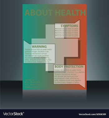 Medical brochure flyer design template a4 size vector image