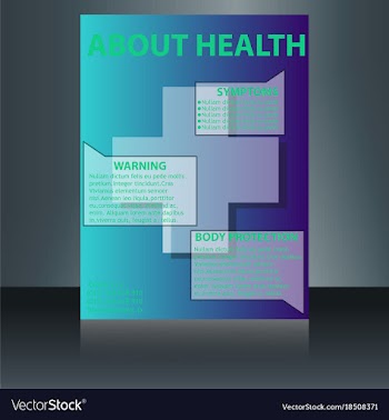 Medical brochure flyer design template a4 size vector image