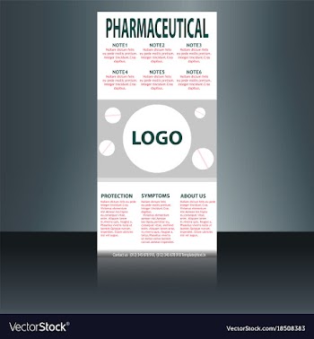 Medical brochure flyer design template a4 size vector image