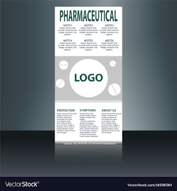 Medical brochure flyer design template a4 size vector image
