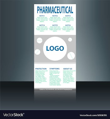 Medical brochure flyer design template a4 size vector image
