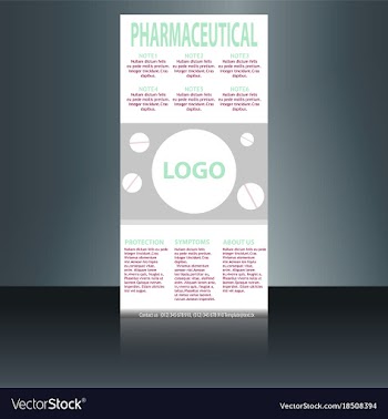 Medical brochure flyer design template a4 size vector image