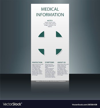 Medical brochure flyer design template a4 size vector image