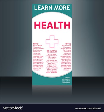 Medical brochure flyer design template a4 size vector image