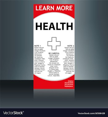 Medical brochure flyer design template a4 size vector image
