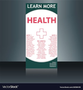 Medical brochure flyer design template a4 size vector image