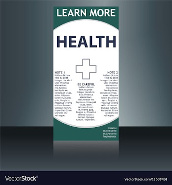 Medical brochure flyer design template a4 size vector image
