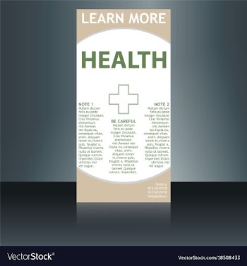 Medical brochure flyer design template a4 size vector image