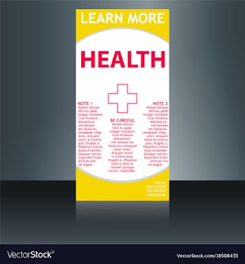 Medical brochure flyer design template a4 size vector image