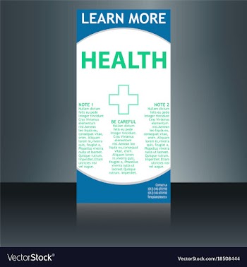 Medical brochure flyer design template a4 size vector image