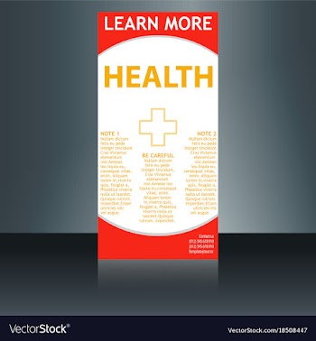 Medical brochure flyer design template a4 size vector image