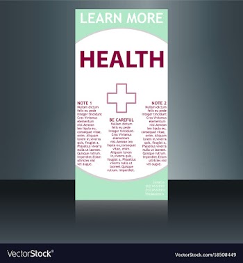 Medical brochure flyer design template a4 size vector image