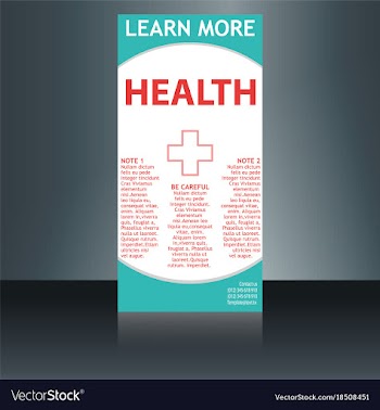 Medical brochure flyer design template a4 size vector image