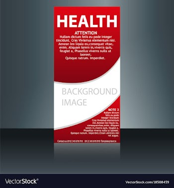 Medical brochure flyer design template a4 size vector image