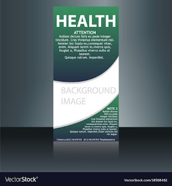 Medical brochure flyer design template a4 size vector image