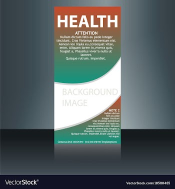 Medical brochure flyer design template a4 size vector image