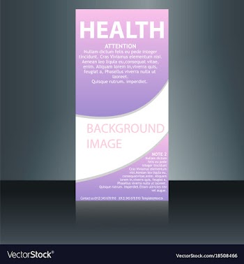 Medical brochure flyer design template a4 size vector image