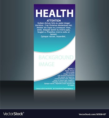 Medical brochure flyer design template a4 size vector image