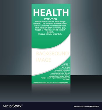 Medical brochure flyer design template a4 size vector image