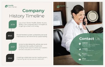 Medical business information flyer template, | Free PSD - rawpixel