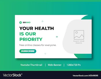 medical care video thumbnail social media banner