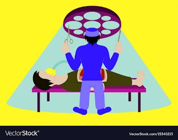 Medical concept surgeon in operation vector image