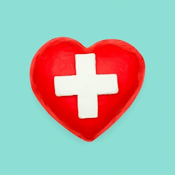 Medical cross heart plasticine clay DIY… | Free stock illustration | High Resolution graphic