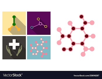 Medical distribution care hands flat pictograph vector image