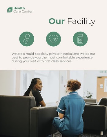 Medical facility flyer template, healthcare | Free PSD Template - rawpixel