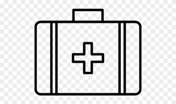 Medical - First Aid Kit Clipart Black And White