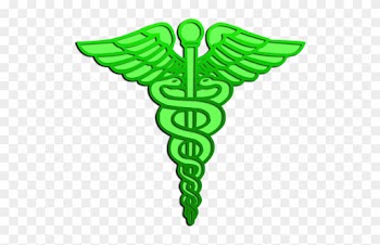 Medical Green Caduceus Logo Symbol Clip Art - Caduceus Green