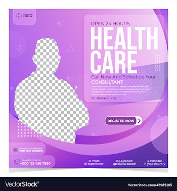 medical healthcare social media post design