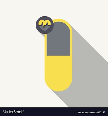 Medical heart pill sign icon pharmacy medicine vector image