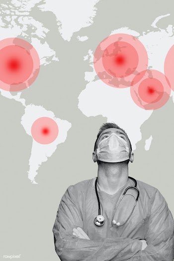 Medical hero working during the global coronavirus pandemic | Free  illustration - 2300372