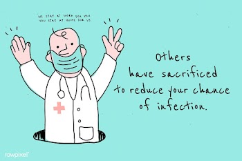 Medical heroes are sacrificing their lives to help us. This image is p.. | Free  illustration - 2332053