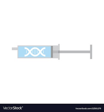 Medical icon set and brain with dna pain and vector image