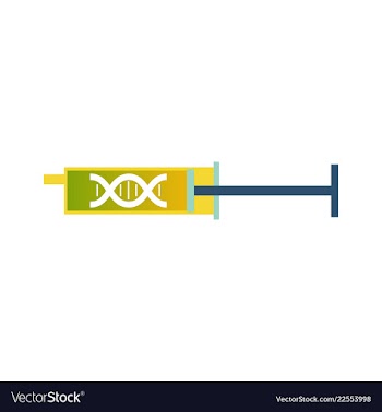 Medical icon set and brain with dna pain and vector image