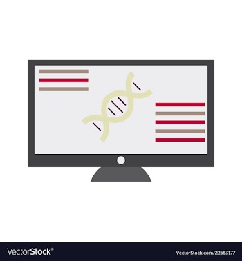 Medical icon set and brain with dna pain and vector image