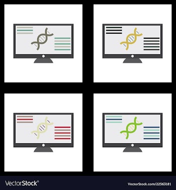 Medical icon set and brain with dna pain and vector image