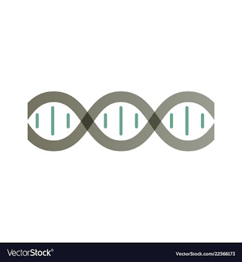 Medical icon set and brain with dna pain and vector image